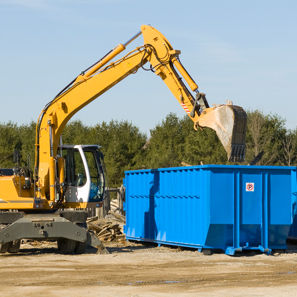 are there any restrictions on where a residential dumpster can be placed in South Bend Texas